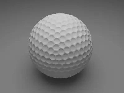 Golf Ball 3D model 2