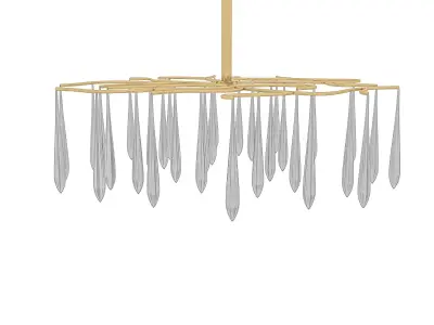 ceiling modern chandelier 3D model Low-poly 3D model