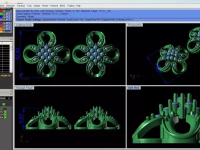 light weight  Earring-DOC- B 3 3D print model