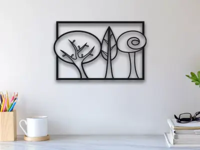Flower Wall Art 3D print model order