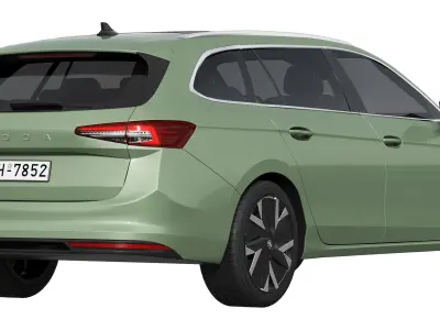 Skoda Superb Combi 2024 3D model