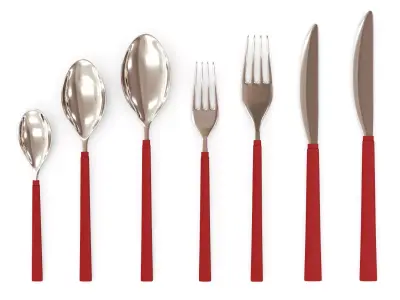 Cutlery Set V2 3D model