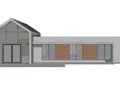 Barndominium House 056 -Archimple LLC Low-poly 3D model