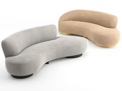 Mini Sofa by Vladimir Kagan 3D model