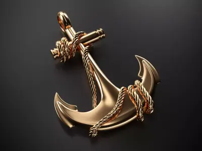 Anchor gold 3D model