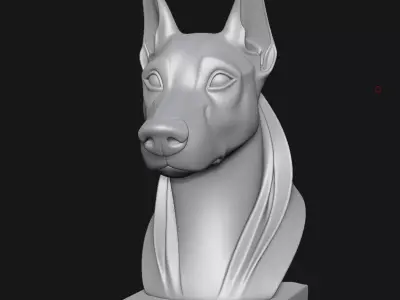 Doberman Pinscher 3D print model