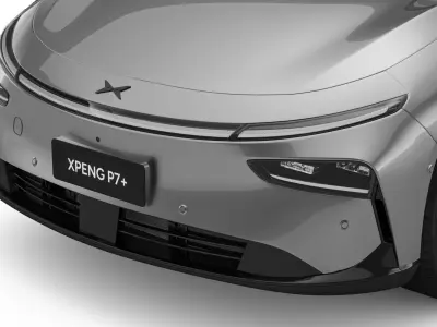 2025 Xpeng P7 Plus  With Interior  3D model