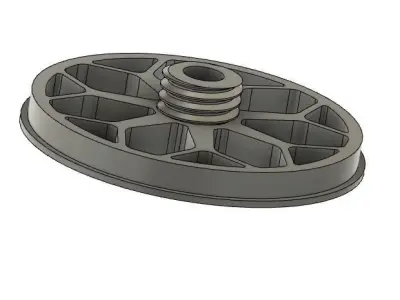 USB cable winder 3D print model