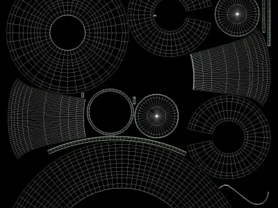 Slim Neck Glass Vase 3D model