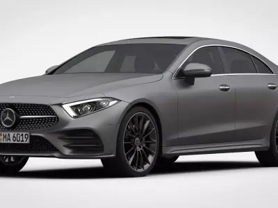 Mercedes-Benz CLS AMG Line 2019 detailed interior 3D model