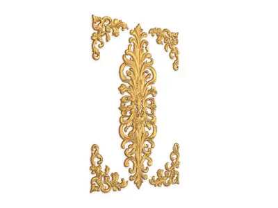 Classic decor ornament carved 39 3D model