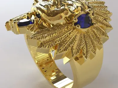 Anillo de nativo 3D model