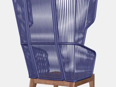 VINGSON Wing chair in-outdoor 3D model