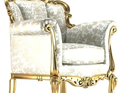 Armchair Berchet ANGELO CAPPELLINI 28570 3D model