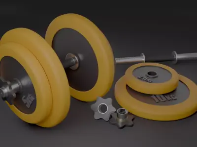 Adjustable Dumbbell Free 3D model purchase