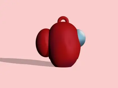 A Among Us keychain to decorate and play Free 3D print model