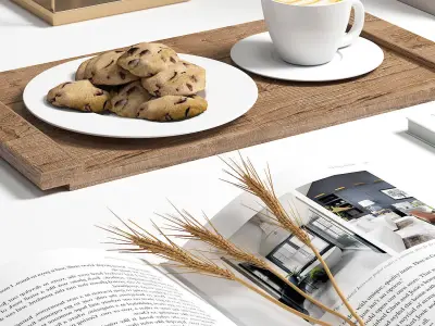 Decorative set 7 Low-poly 3D model