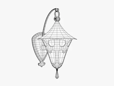 Antique Light Fixture 3D model