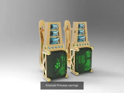 Emerald Princess set 3D Model Pack