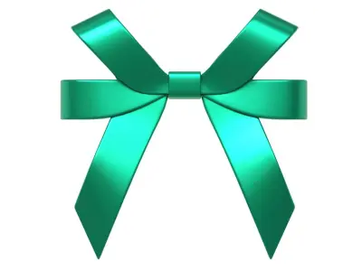 Christmas Bow Ribbon 57 Low-poly 3D model