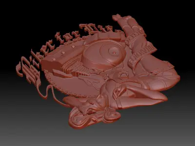 Biker for life  3D print model