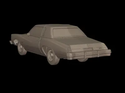 CHEVROLET MONTE CARLO 1975 3D PRINT MODEL 3D print model