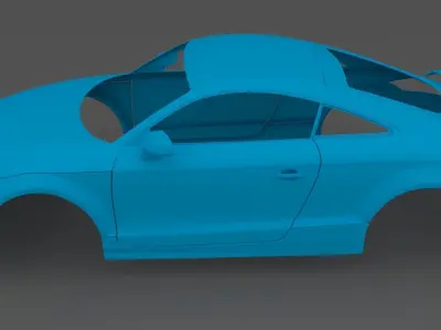 Clean Scan Audi TT RS - Scanned 3D print model