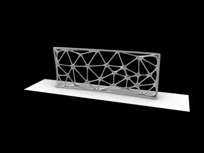 Triangulated Wall random points v7 3D model