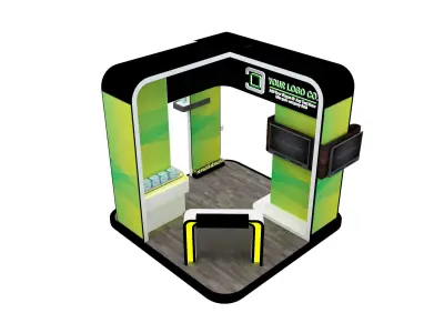 Booth Exhibition Stand a531b 3D model