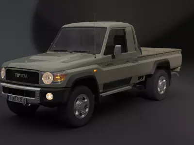 toyota land cruiser 3D model