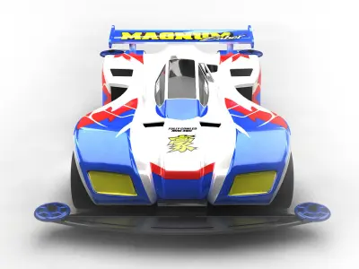 4WD CAR  racing 3D model-CFZS 3D model