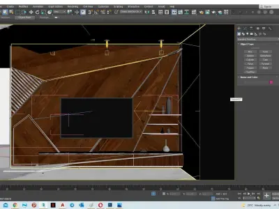 TV Unit    TV Wall 3D model
