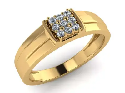 light weight  gold diamond rings-C111116SKCH2025985-wt-5-10 3D print model