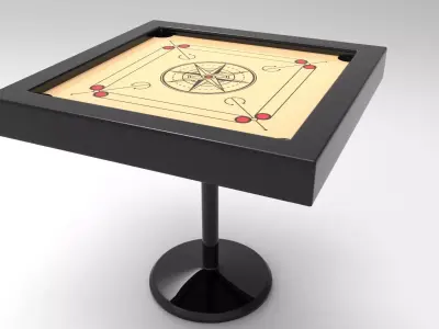 Carrom Board 3D model