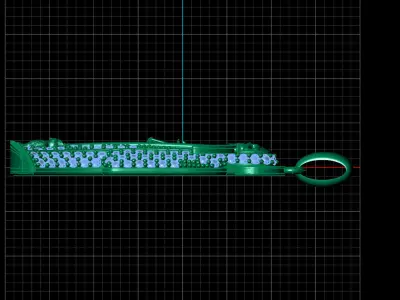  santa muerte holy death small size pendant 3D STL 3DM skull 3D print model