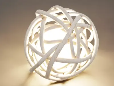 Decorative Lata Light Ball Low-poly 3D model