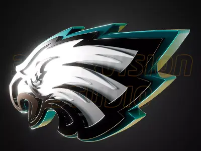 Philadelphia Eagles logo - Cinematic - 3D print 3D model
