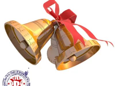 Xmas bells 3D model