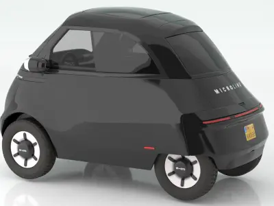 Microlino electric scooter car Balck 3D model