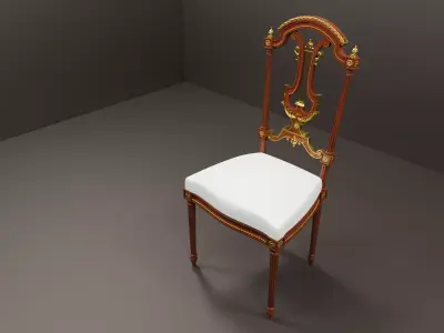 Classic Luxury Dining Chair 3D Model 3D print model