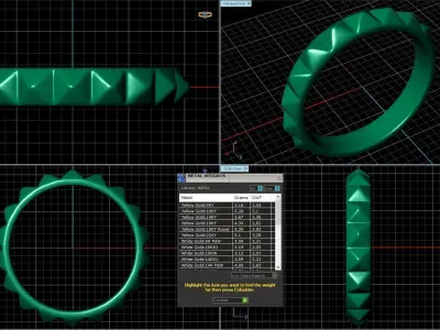 Pyramid Wedding Band 3D print model