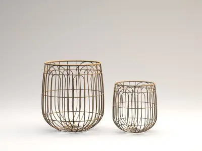 Wicker Basket 3D model