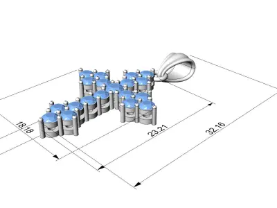 cross pendant 210324 3D print model