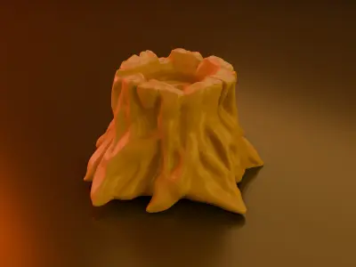 Wood Stylized Free 3D model