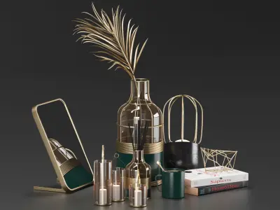 Luxury Decorative Set 3D model