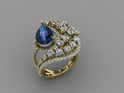 Golden Ring 3D print model purchase