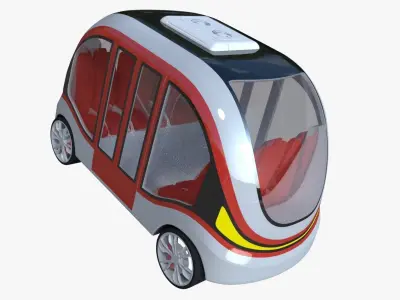 Smart minibuses 3D Model Pack