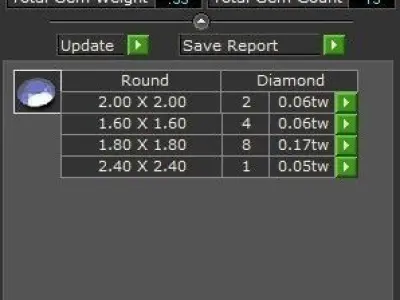 V Shape Diamond Necklace 2450 3D print model