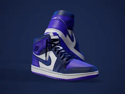 Air Jordan 1 pack texture 3D model