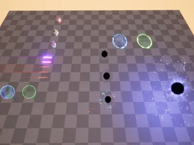 Sci-Fi Particle Projectile FX Pack Low-poly 3D model